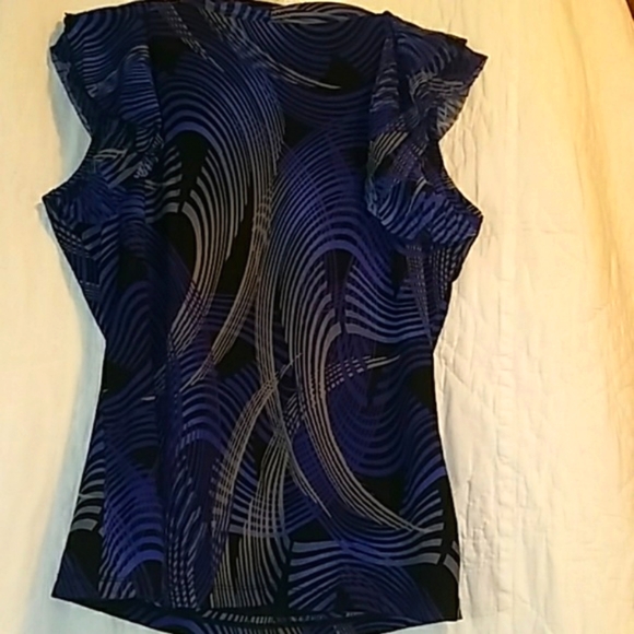 Worthington Tank Top Ruffled size L (made in Jordan) - Picture 2 of 6